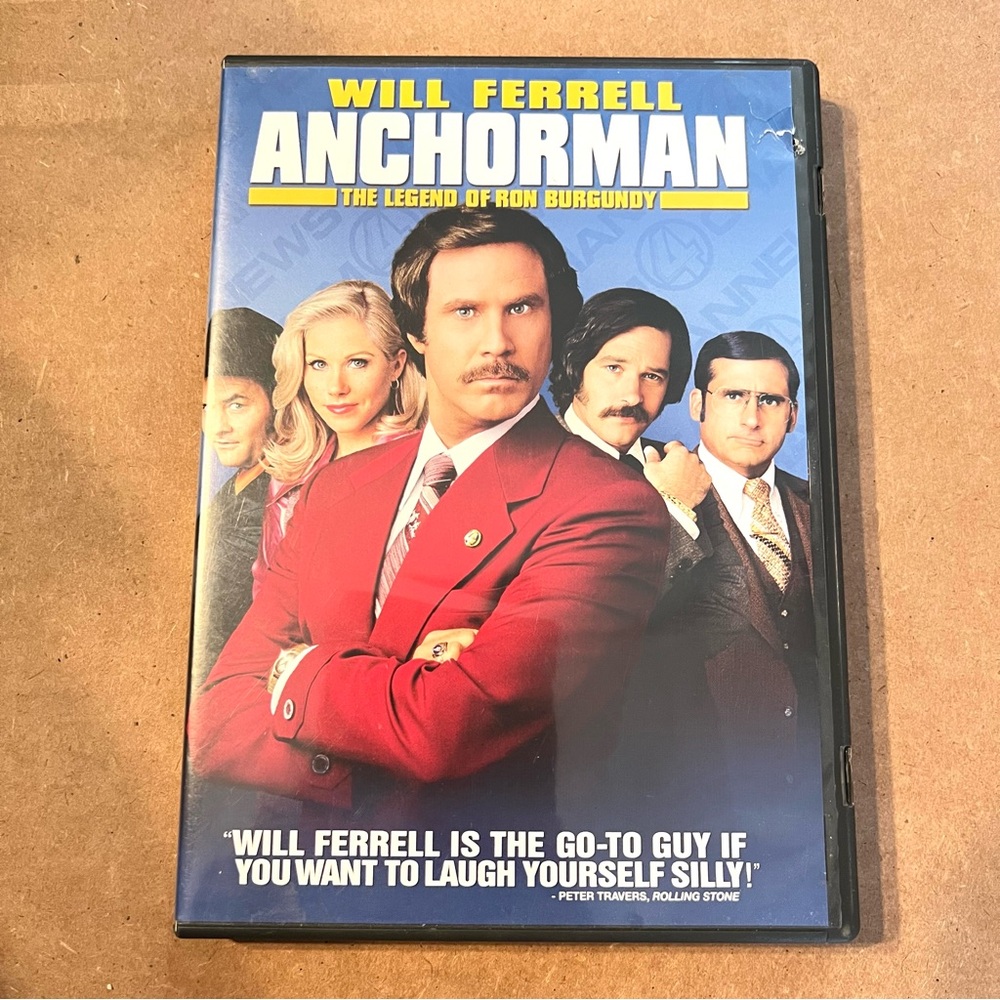 DVD Movie - Anchorman The Legend of Ron Burgundy - Will Ferrell Comedy